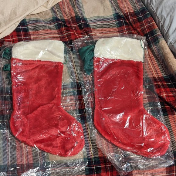 Christmas plush stockings small 14" medium 17" large 20" - Picture 6 of 6